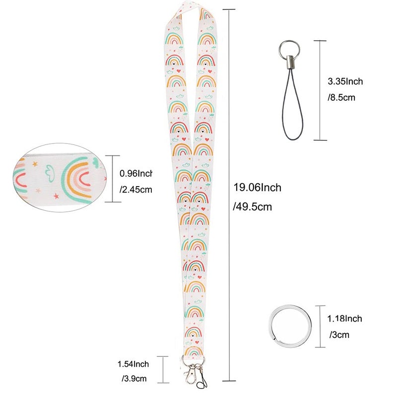 Yiflin Cute Neck Lanyard for Keys  Wallet  Id Card Holder  Cool Keychain Lanyard for Women  Men  Teacher - Image 2